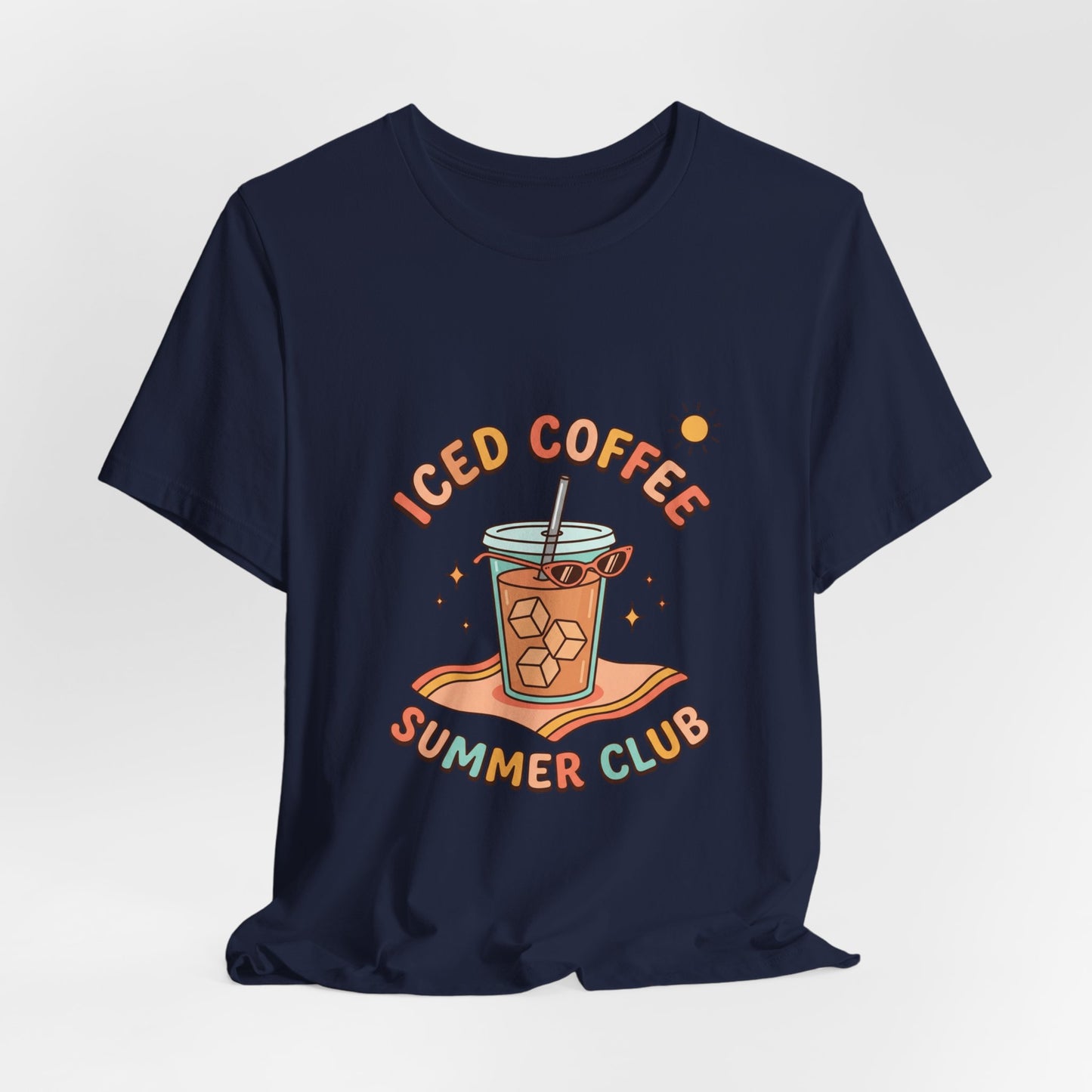 Iced Coffee Summer Club Tee | summer aesthetic, pastel coastal vibes