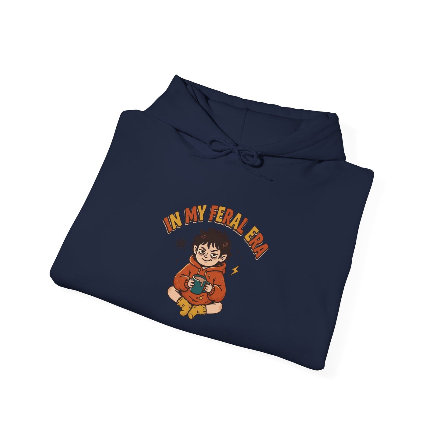 introvert raccoon hoodie | Feral Era chaotic cute vintage mascot