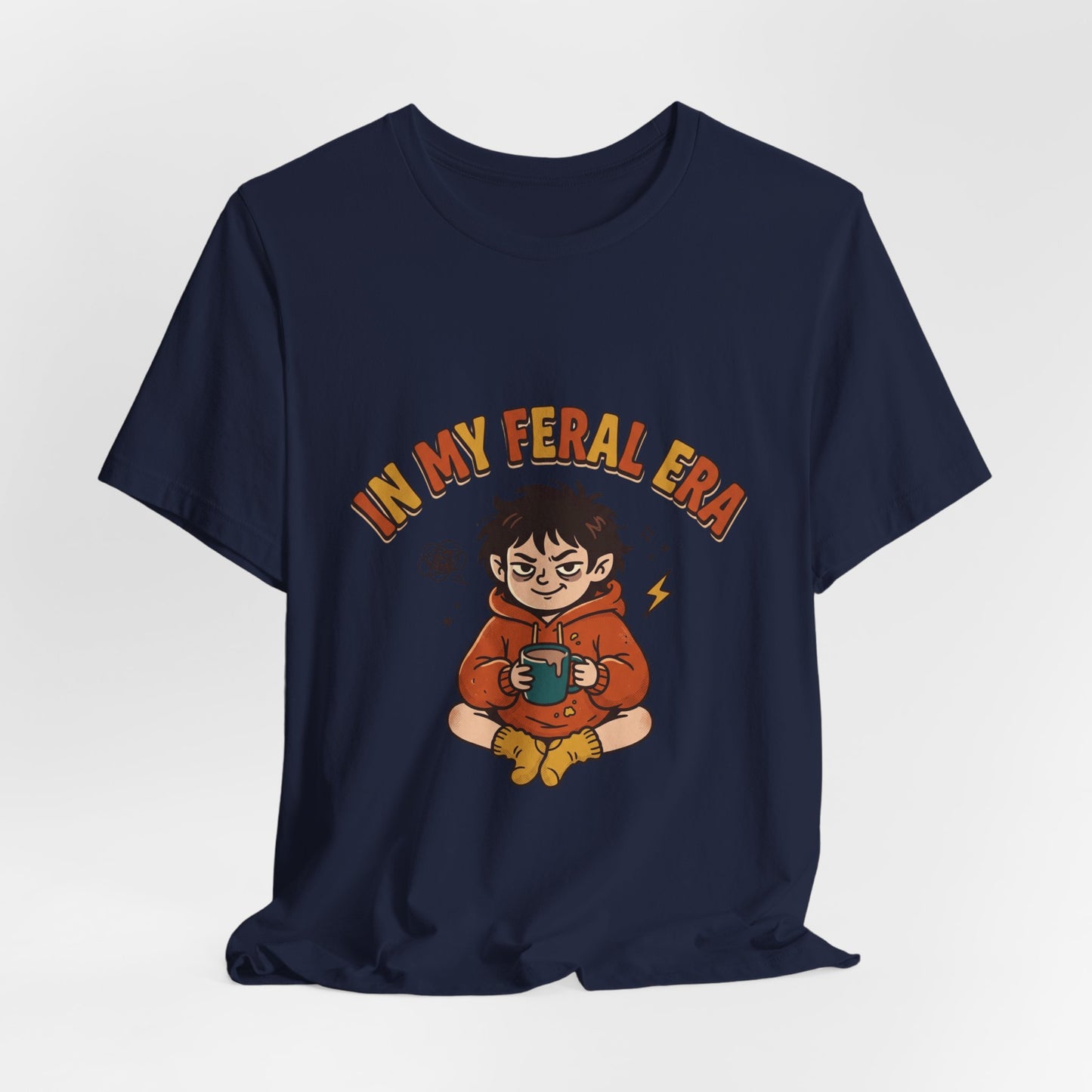 In My Feral Era Tee | chaotic cute, vintage mascot, introvert