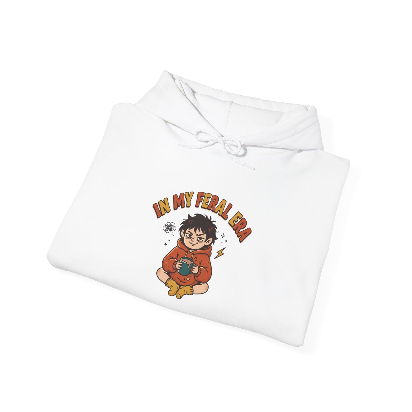 introvert raccoon hoodie | Feral Era chaotic cute vintage mascot