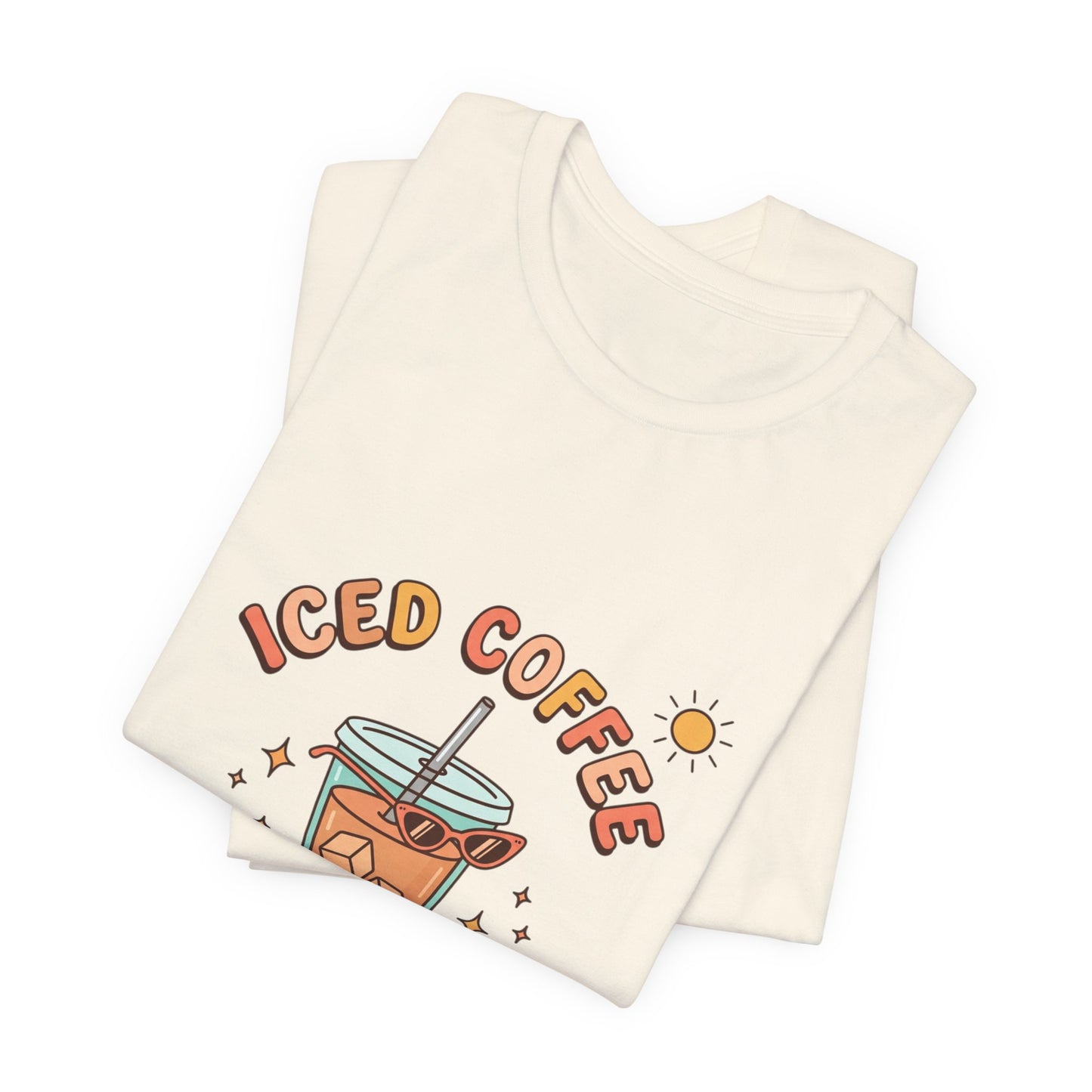 Iced Coffee Summer Club Tee | summer aesthetic, pastel coastal vibes