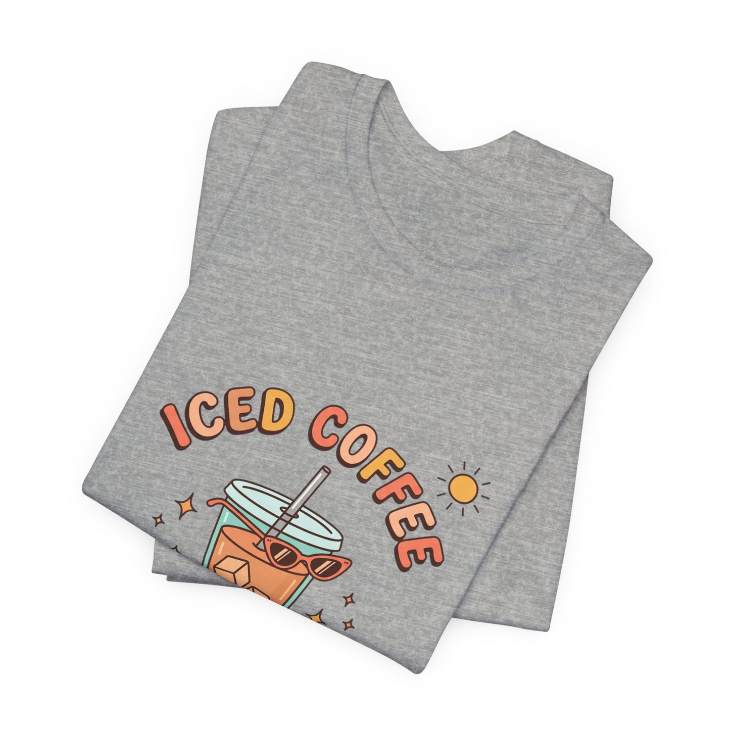 Iced Coffee Summer Club Tee | summer aesthetic, pastel coastal vibes