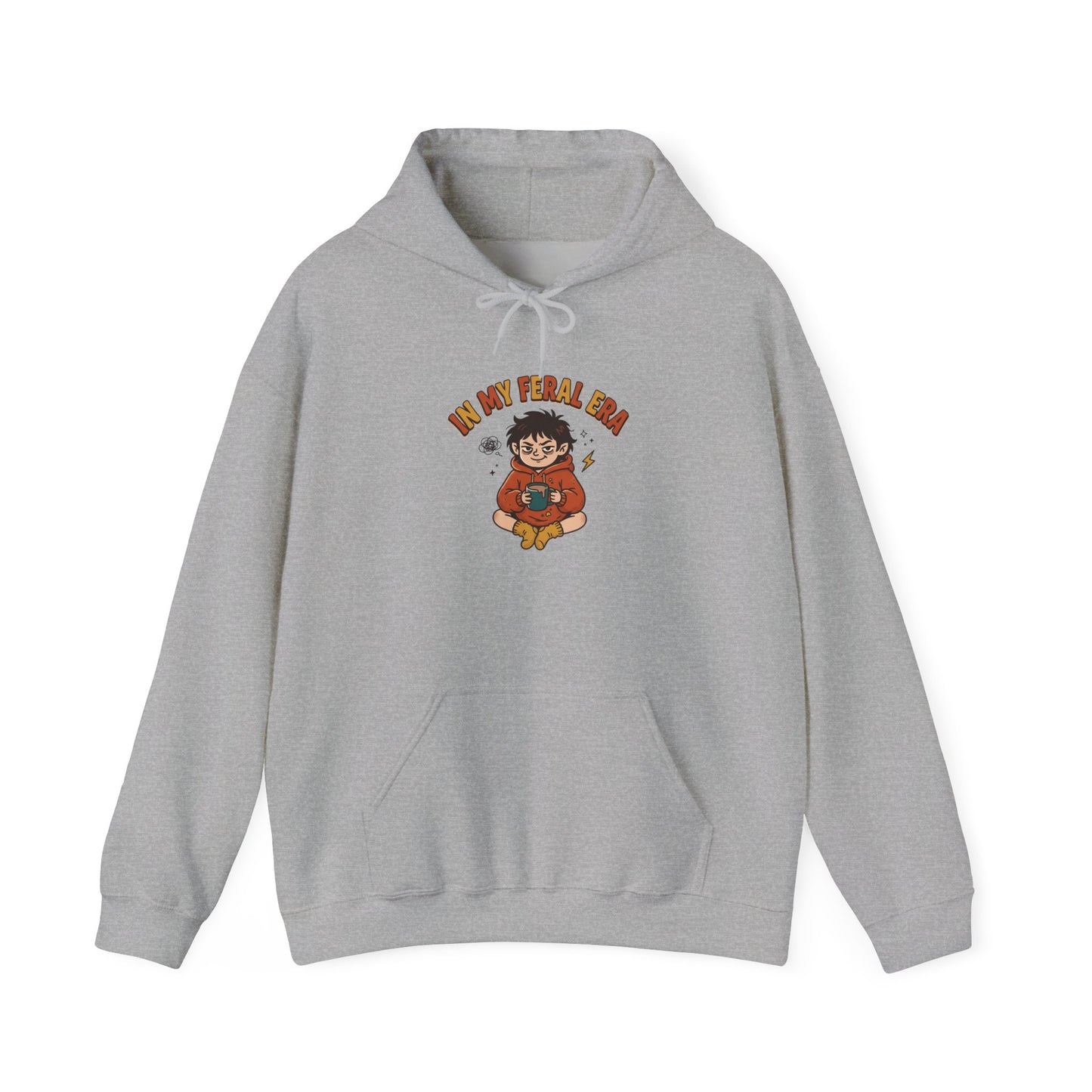introvert raccoon hoodie | Feral Era chaotic cute vintage mascot