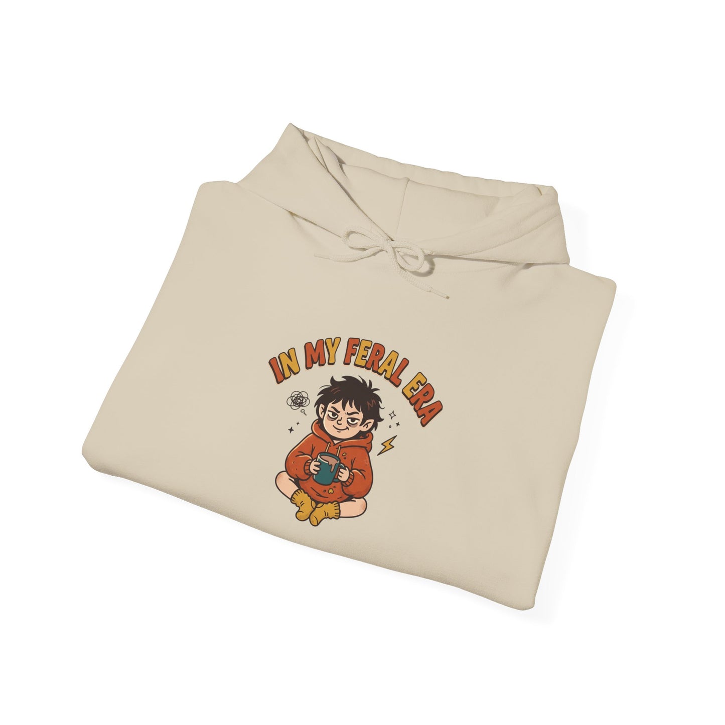 introvert raccoon hoodie | Feral Era chaotic cute vintage mascot