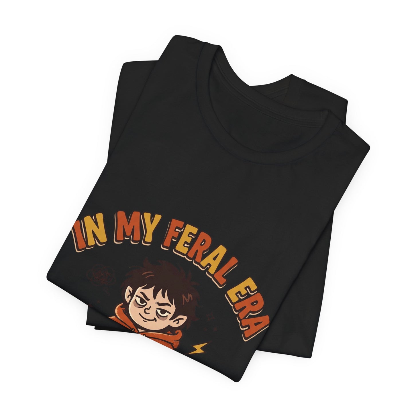 In My Feral Era Tee | chaotic cute, vintage mascot, introvert
