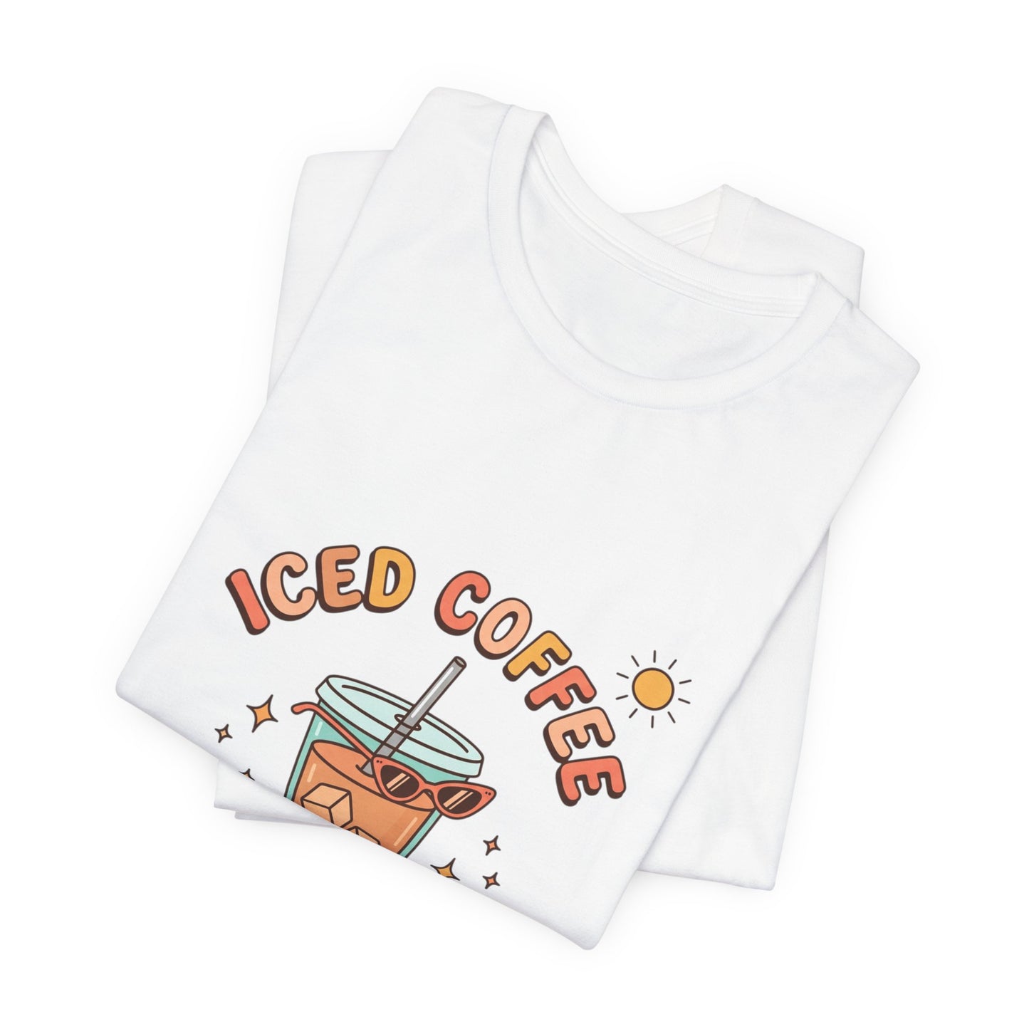 Iced Coffee Summer Club Tee | summer aesthetic, pastel coastal vibes