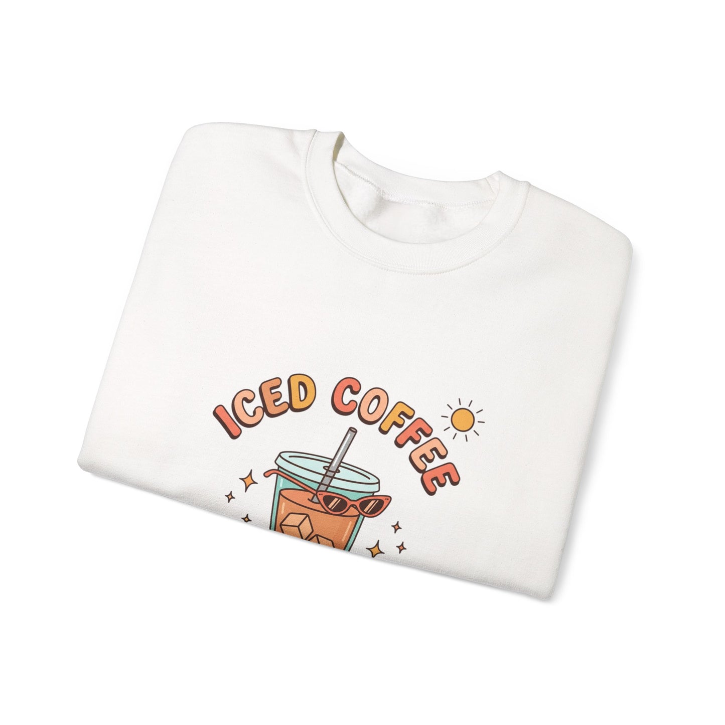 Iced Coffee Summer Club Sweatshirt | summer aesthetic, pastel coastal vibes