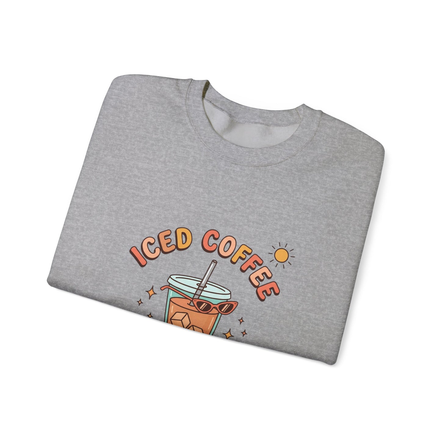 Iced Coffee Summer Club Sweatshirt | summer aesthetic, pastel coastal vibes