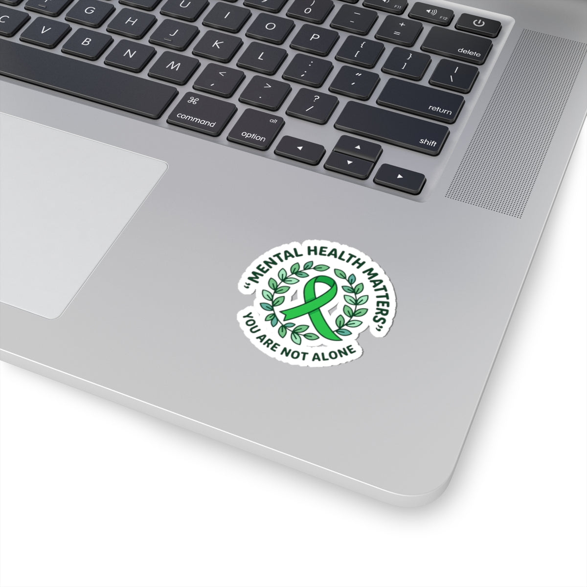 Mental Health Matters Sticker | Wear Green awareness ribbon, be kind