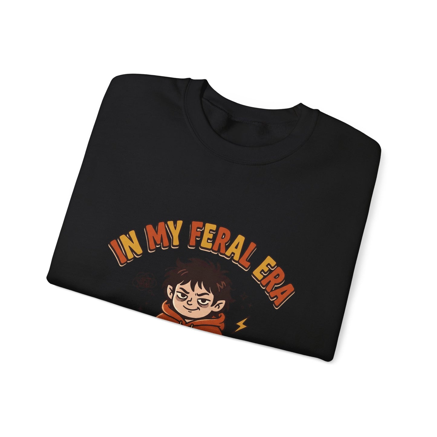 In My Feral Era Crewneck | chaotic cute, vintage mascot