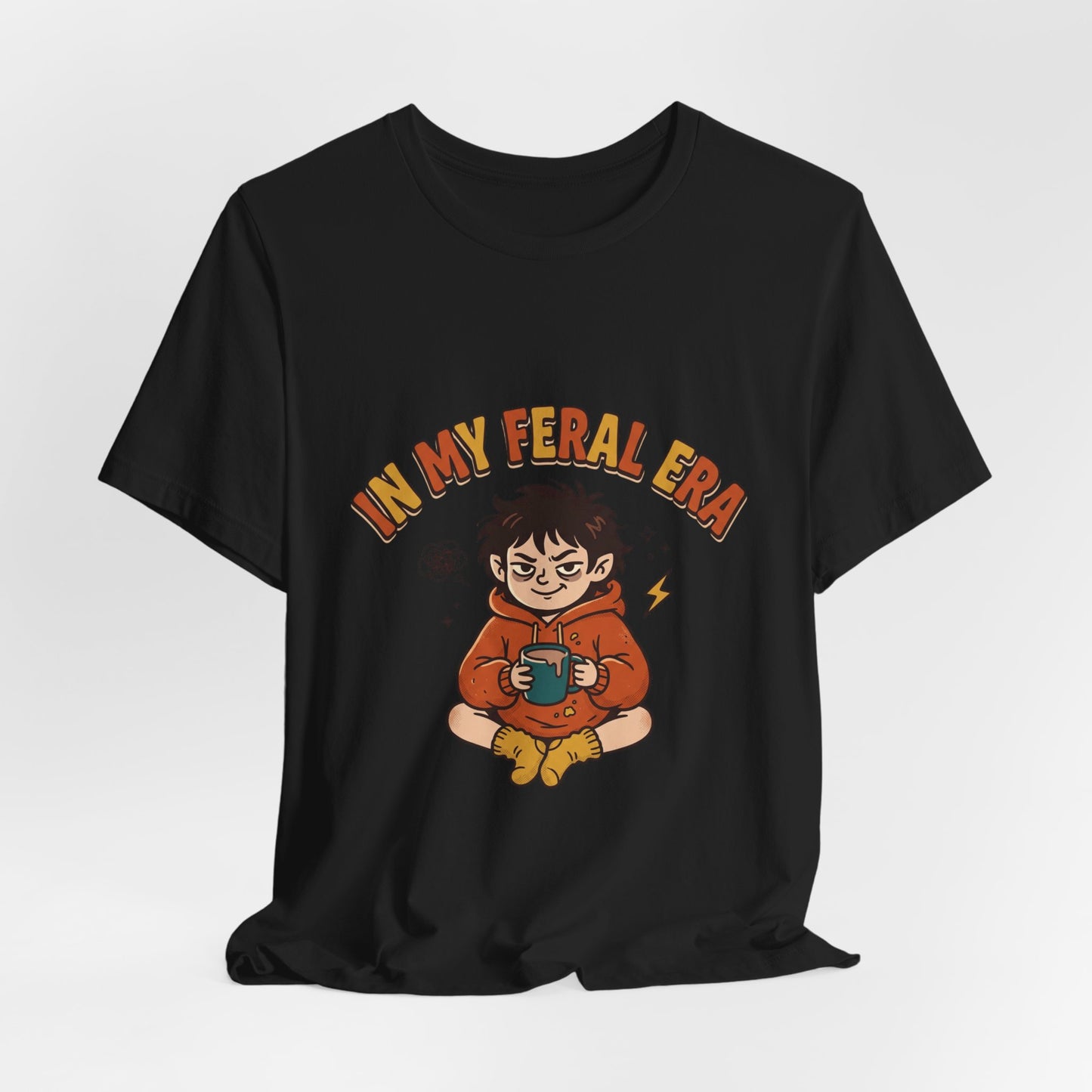 In My Feral Era Tee | chaotic cute, vintage mascot, introvert