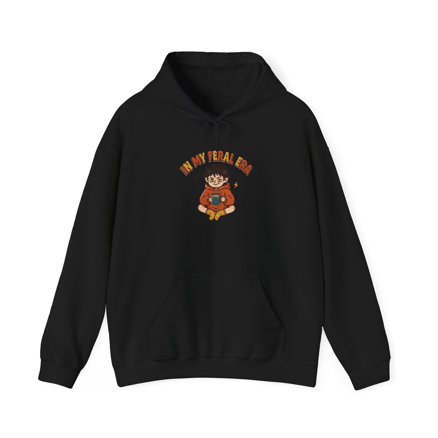 introvert raccoon hoodie | Feral Era chaotic cute vintage mascot