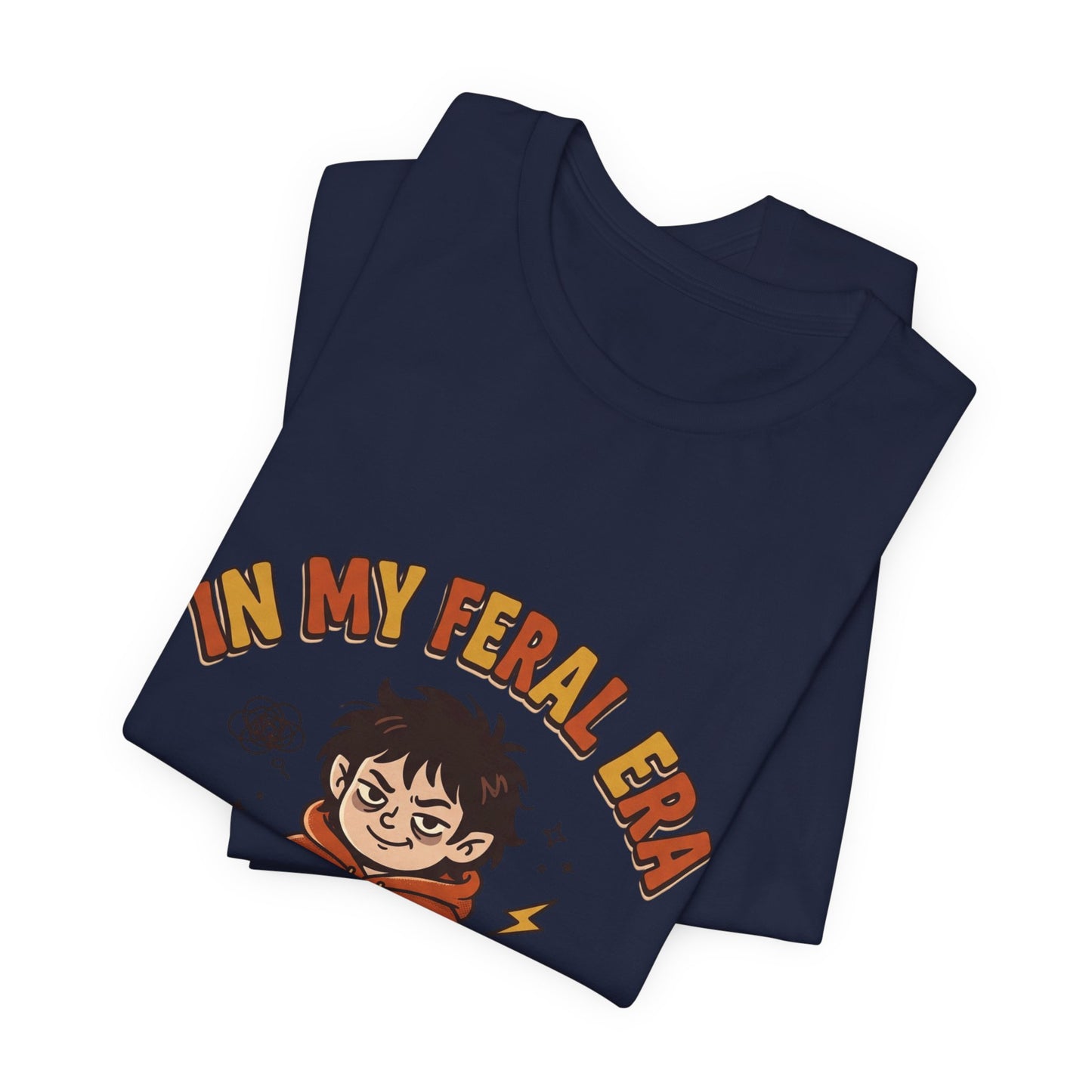 In My Feral Era Tee | chaotic cute, vintage mascot, introvert