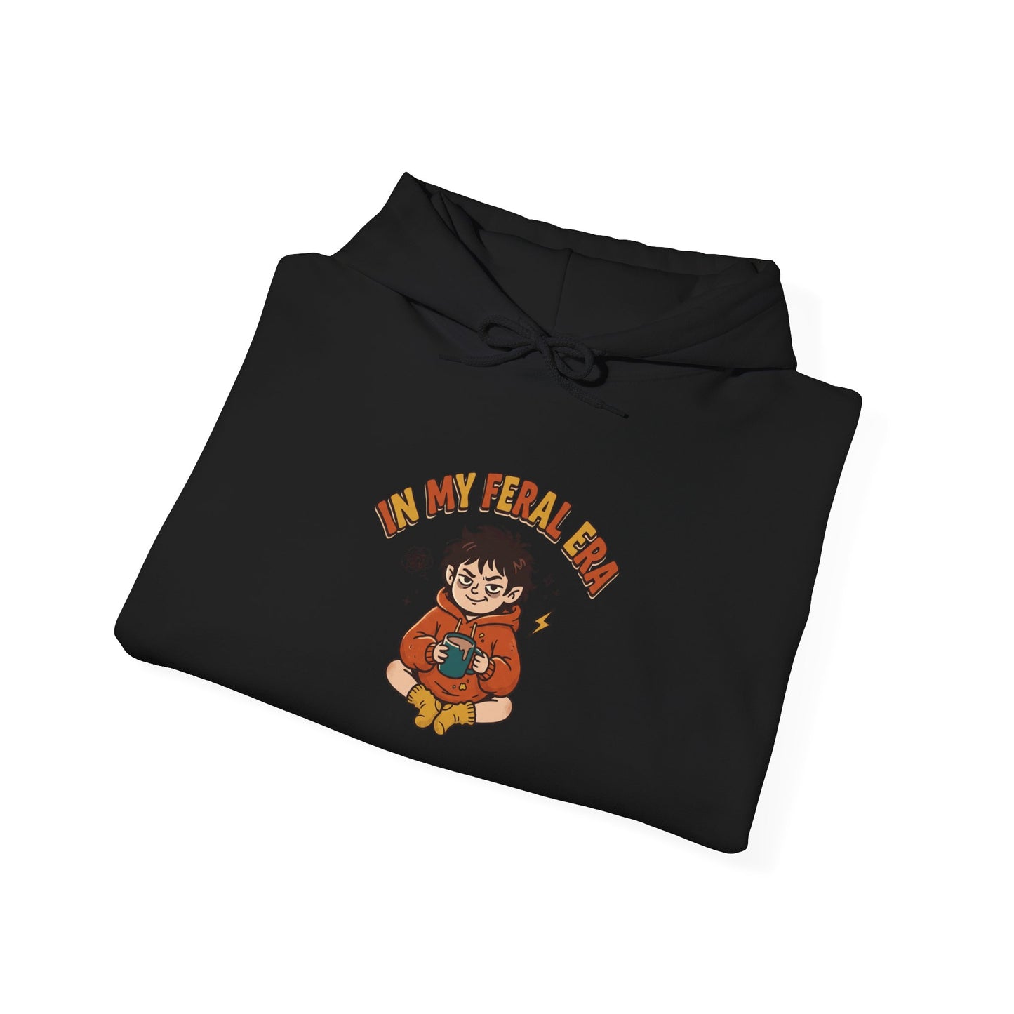 introvert raccoon hoodie | Feral Era chaotic cute vintage mascot