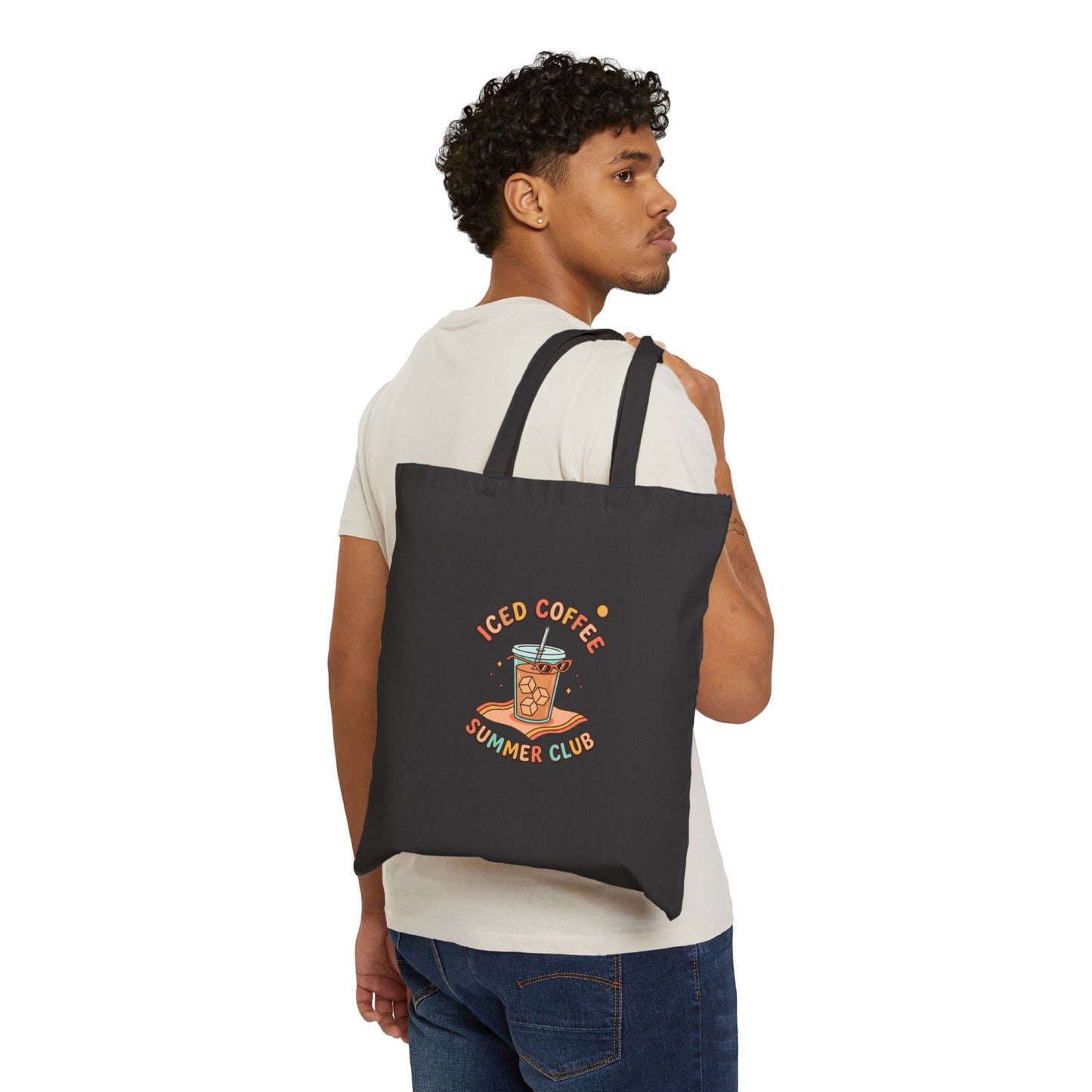 Iced Coffee Summer Club Tote | summer aesthetic, pastel coastal vibes