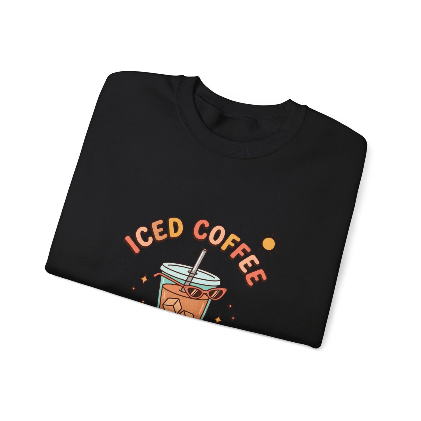 Iced Coffee Summer Club Sweatshirt | summer aesthetic, pastel coastal vibes