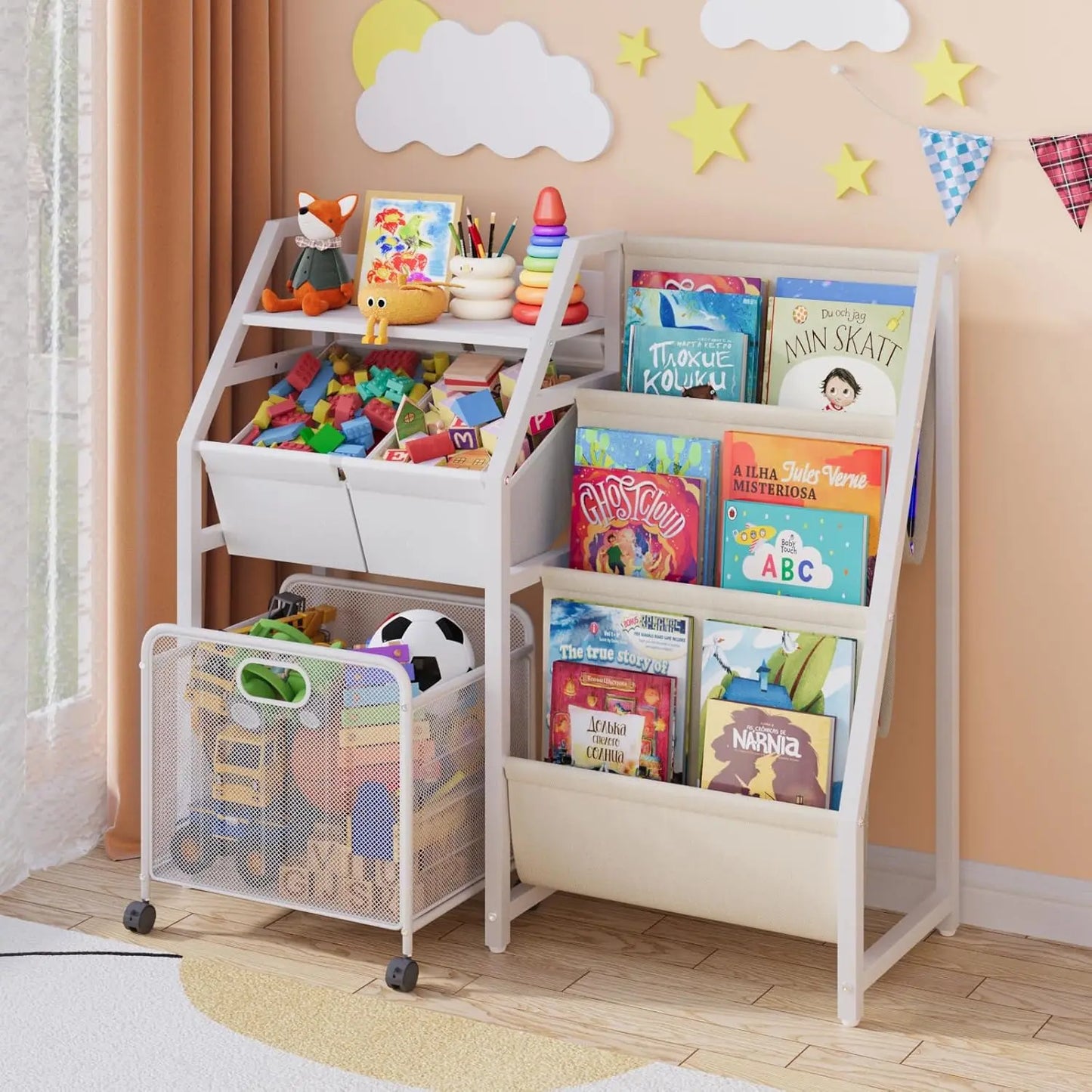 Kids' Book and Toy Organizer
