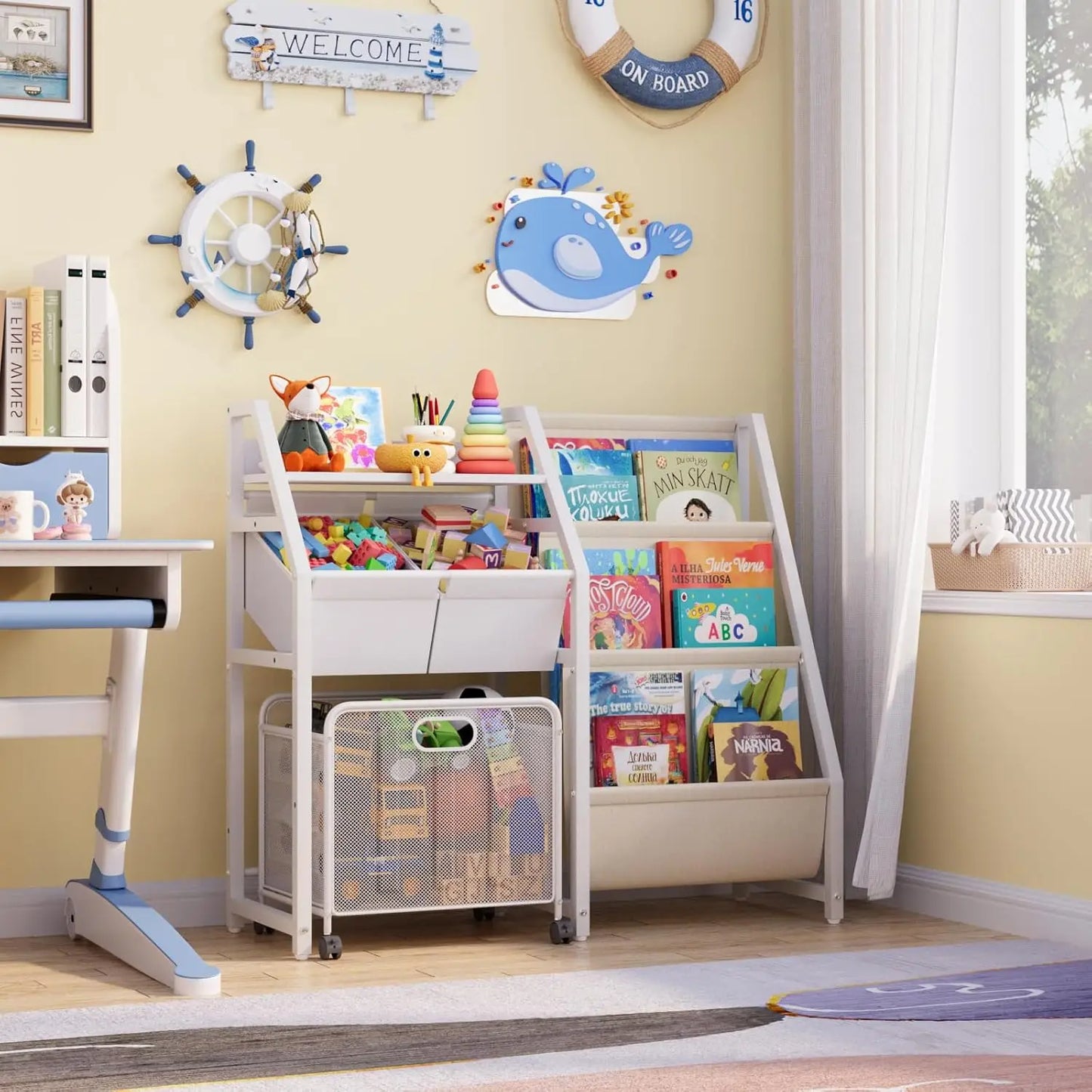 Kids' Book and Toy Organizer