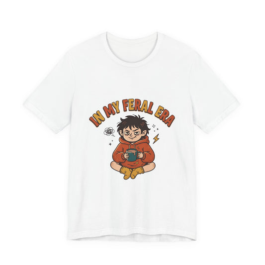 In My Feral Era Tee | chaotic cute, vintage mascot, introvert