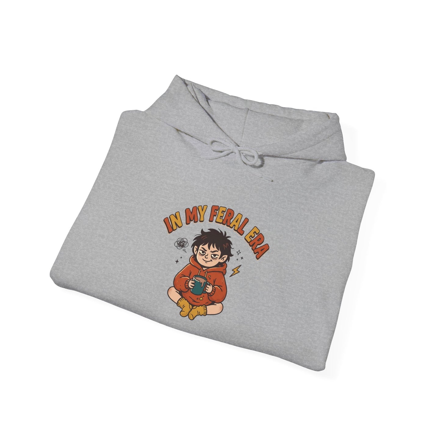 introvert raccoon hoodie | Feral Era chaotic cute vintage mascot