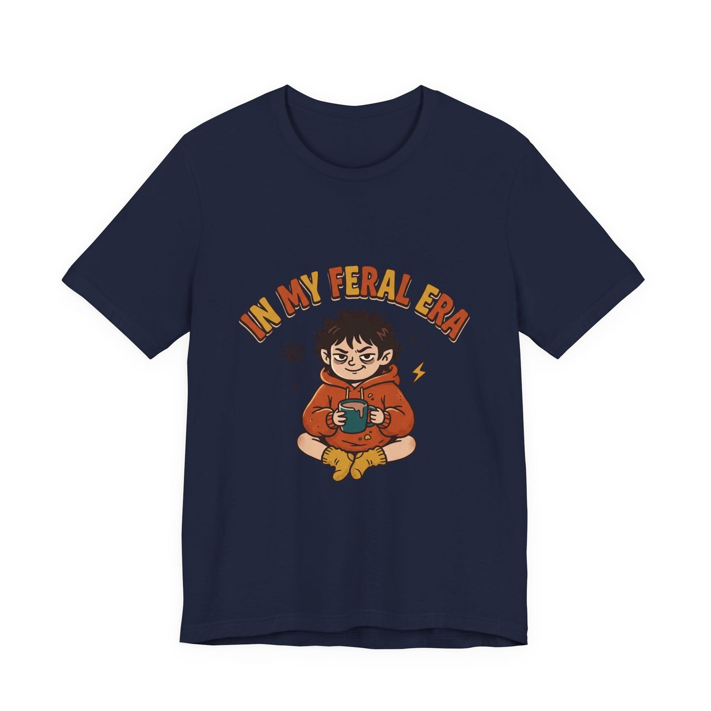 In My Feral Era Tee | chaotic cute, vintage mascot, introvert