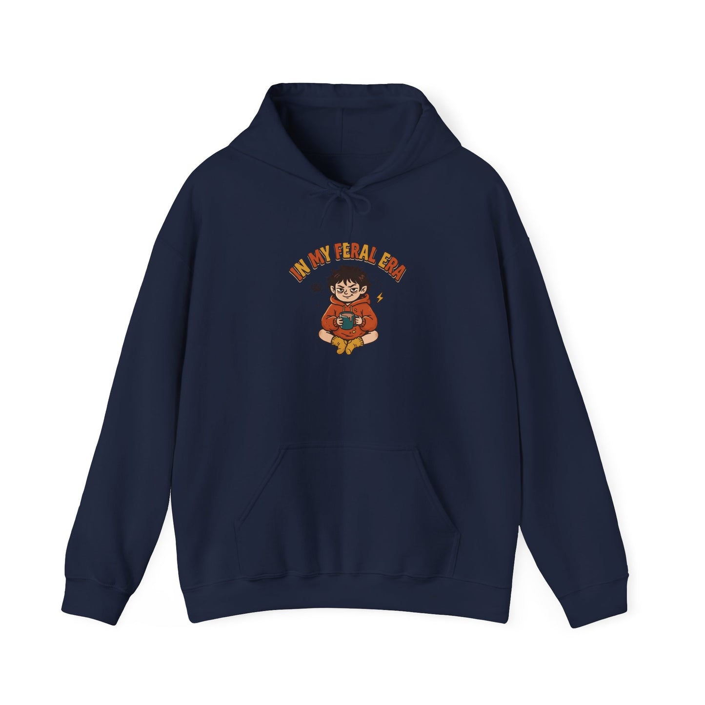 introvert raccoon hoodie | Feral Era chaotic cute vintage mascot