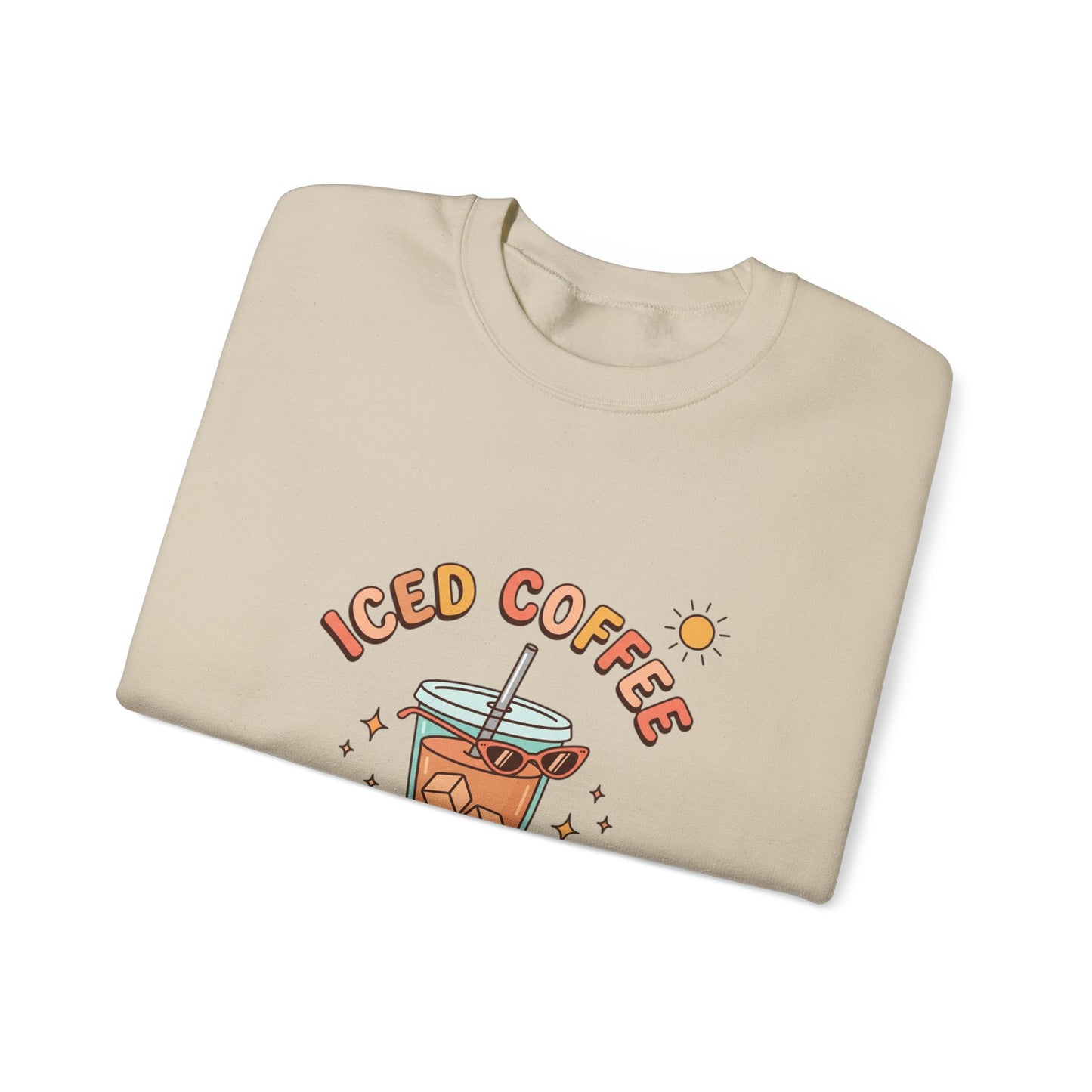 Iced Coffee Summer Club Sweatshirt | summer aesthetic, pastel coastal vibes