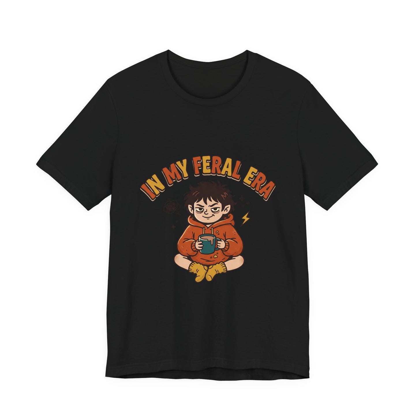 In My Feral Era Tee | chaotic cute, vintage mascot, introvert