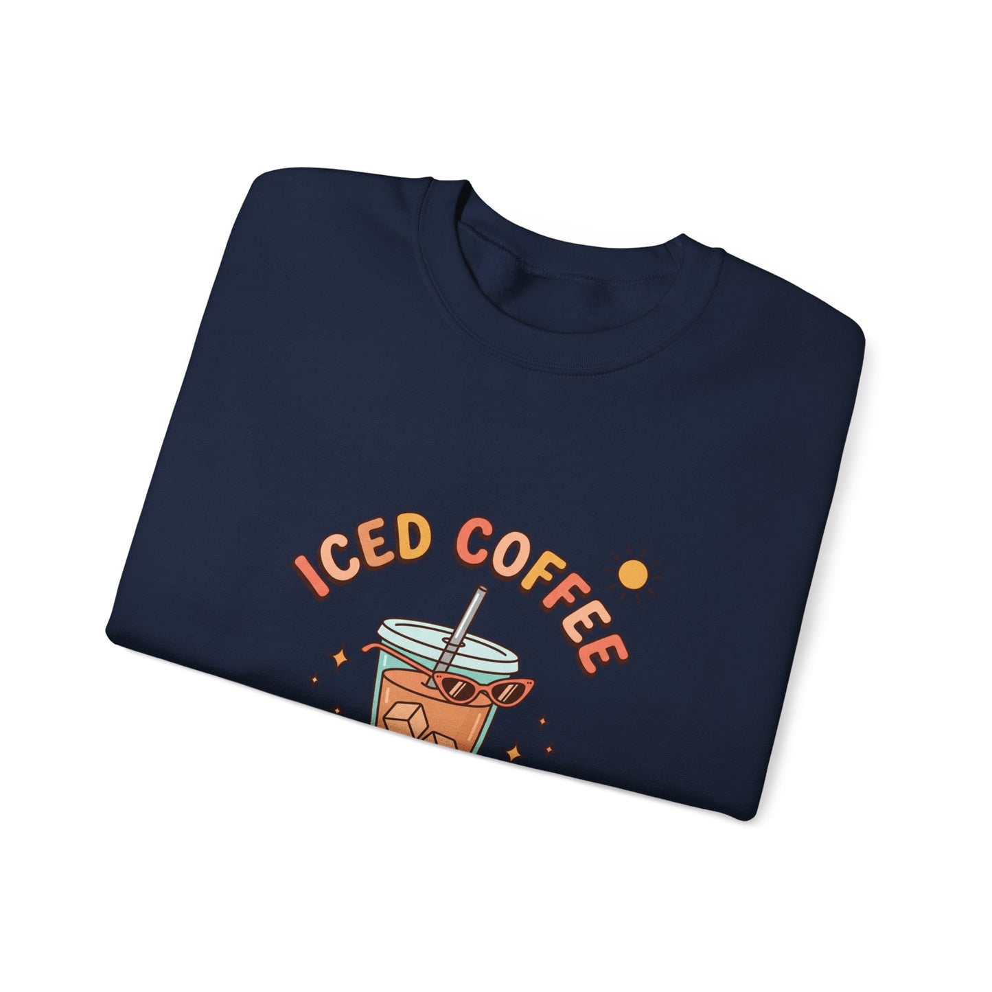 Iced Coffee Summer Club Sweatshirt | summer aesthetic, pastel coastal vibes
